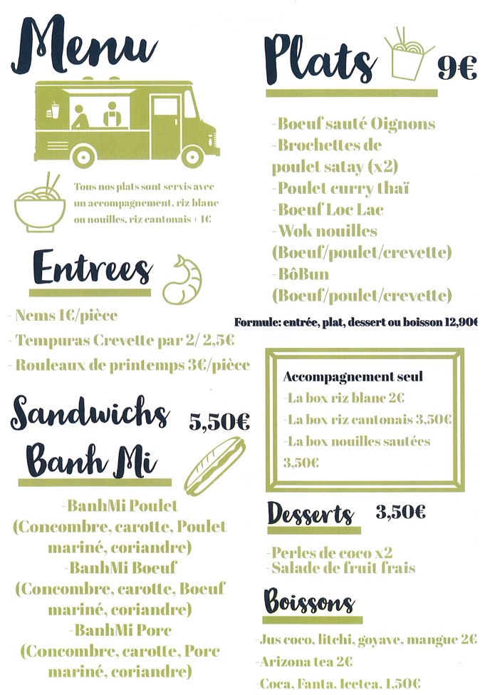 affiche food truck chinois