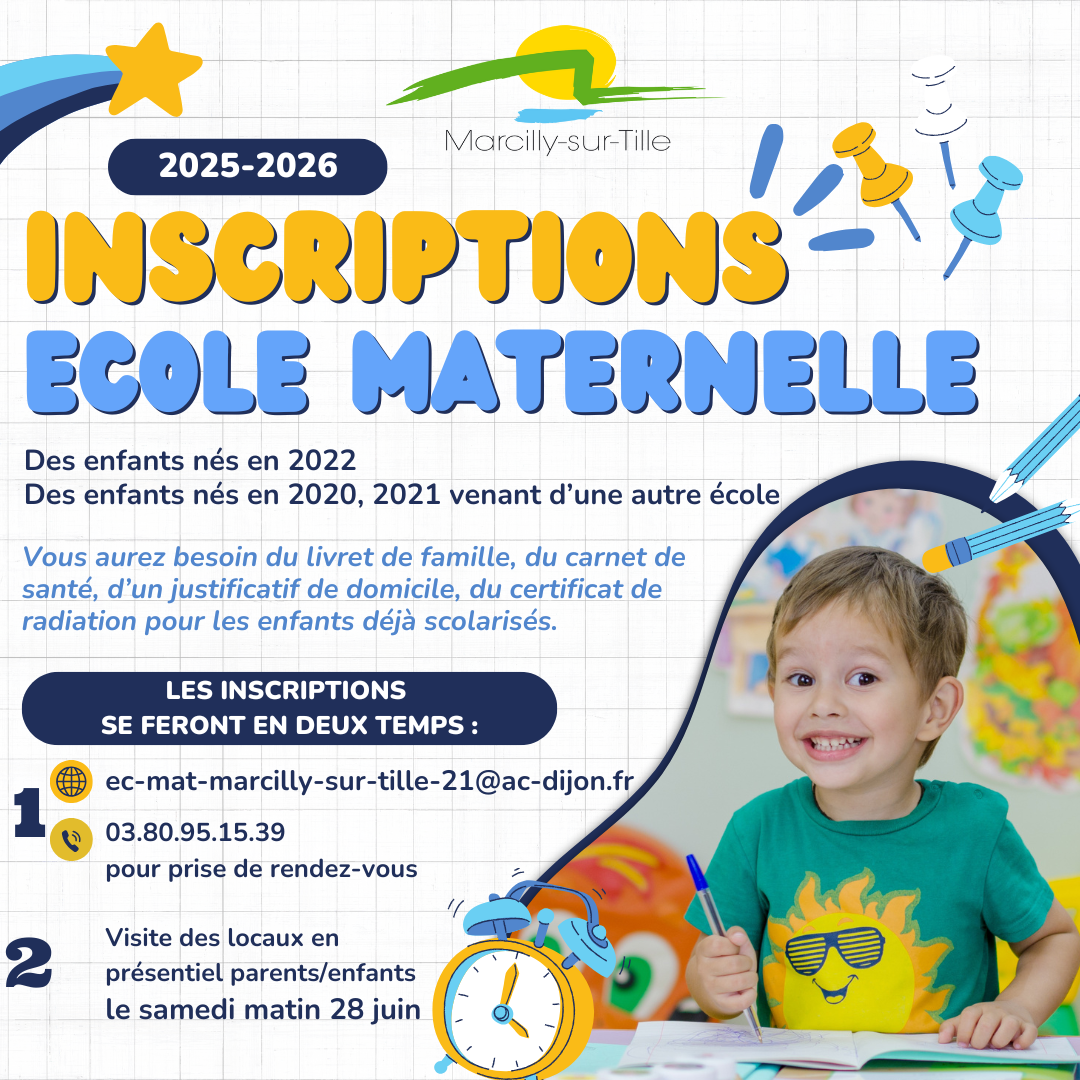 inscriptions école maternelle 2025 2026
